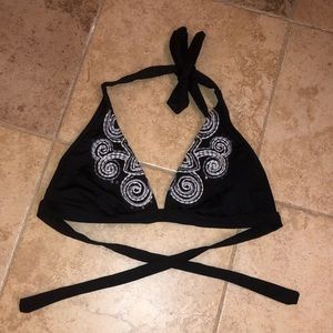 Embroidered Bikini Top